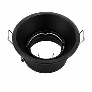 JOYINLED 1/10PCS Black Round Recessed Spotlight Frame GU10 MR16 Ceiling Downlight Housing LED Bulb Holder Fixture Cut-out 60mm