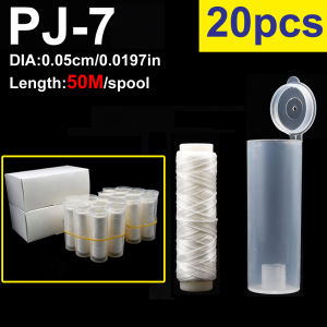 20Pcs/Lot PJ1/2/3/4/5/7 High Tensile Elastic Fishing Line Spools High Stretch Strong Elastic Thread for Carp Fishing Bait Rigs