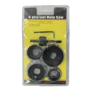 6PCS HOLE SAW 32mm/34mm/44mm/54mm