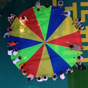 Mainan Parasut Pelangi Rainbow Parachute Kids Sensory Play Training Sports Toy (Parasut Pelangi) 3M/2M