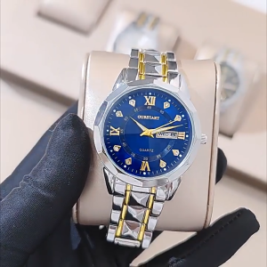 Jam Tangan Lelaki Solar Kalis Air Luminous Men Watch Original German Tech Business Steel Quartz Watch