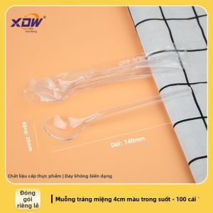 Muỗng Dùng Một Lần Hai Chiều Dày