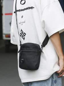 INS Trendy Small Shoulder Bag Mens Functional Workwear Crossbody Small Bag Mobile Phone Bag Shoulder Bag Mens Outdoor Small Backpack