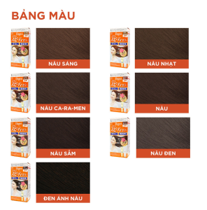 (MÀU SỐ 5 - NÂU SẪM) NHUỘM TÓC PHỦ BẠC BIGEN NỘI ĐỊA NHẬT