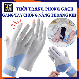 Găng Tay Chống Nắng Hở Ngón Chống Trượt Chống Tia UV UPF50+ Thoáng Khí Chống Trượt - Bao Tay Đi Nắng Nữ Chống UV Mỏng Nhẹ Thun Lạnh Co Giãn Tốt Nhiều Màu Cao Cấp - Găng Tay Vải Xỏ Ngón Đi Nắng Tiện Lợi