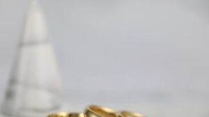 EAMTI 4mm Gold Titanium Ring Plain Dome High Polished Wedding Band Comfort Fit Size 3-13.5