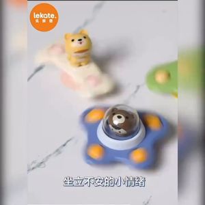 Kissbaby Sucker Spinner Toy Baby Fidget Spinner Toys Spin Top Pop Bath Toys Suction cups rotate the top Spaceship suction cup fidget spinner toy