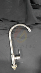 SUS304 Stainless Gooseneck Bar Type Flat handle Kitchen Toilet Sink Faucet 360 degree Arc Sink Goose Neck SUS 304 Gripo Vertical Tap