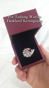 Sv Premium Kerongsang Bahu Pin Tudung Wanita Eksklusif Hijab Pin Exclusive Diamond Scarf Shoulder Brooch Fashion Jewellery With Gift Box