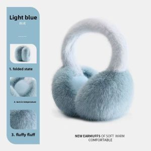 Furry Ear Muffs Womens Winter Cute Plush Ear Protection Warm Cycling Cold Resistance Trendy Ear Cover Student Essential