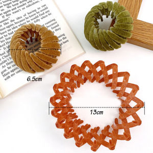 Best Day no.1 Disk Hair Bird Nest Bun Maker Friends Ponytail Buckle Velvet Hair Claw Women Hair Clips Meatball Head Fashion Hair Fixed Gifts Hair Accessories