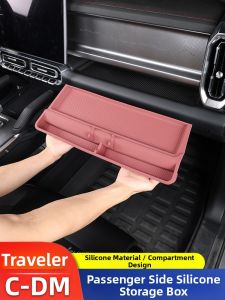 For 2026 Jetour Traveler C-DM Passenger Side Silicone Storage Box
