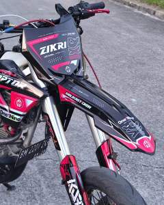 DECAL STIKER FULLBODY KLX BF150 BAHAN MAXDECAL SUPERGLOSSY PREMIUM BEBAS CUSTOM