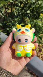 (DO52) ของเล่นคลายเครียด ของเล่น บีบหัวนม ตุ๊กตามังกร ต่อต้านความเครียด PU ฟื้นตัวช้า สไลม์และสกุชชี่ สำหรับเด็ก 1 ชิ้น