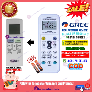 GREE AIR Conditioner Remote Universal [**Mag Basa B4 Umorder**] GREE AIRCON WINDOW TYPE AC Remote NON-INVERTER OR INVERTER GREE Aircon Remote YAW1F1 YAW1F4