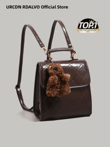 URCDN RDALVO | Trendy Retro Diamond Pattern Backpack Mini