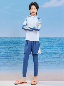 XTEP | Childrens Boys Surfing Hooded Long Sleeve Separates Swimsuit