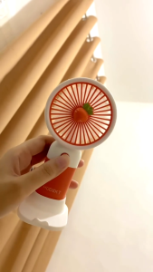 Mini Cute Flower Fruit Rechargable Handheld Fan Portable Handy Fan Cooling Fan Mobile Phone Stand