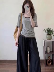 YAYANGREN | Quần Palazzo Mỏng Mới Kiểu Dáng Thanh Lịch