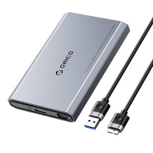 ORICO 2.5 "Type-C Wadah HDD Eksternal 5Gbps ดีไซน์เคสระบายความร้อนอะลูมินัมอัลลอยกล่องใส่ฮาร์ดดิสก์และ ABS สำหรับ Macbook