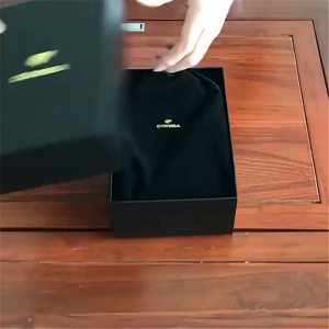 Portable Humidor Travel Case box Cedar Wood Cabinet Storage Box Black Brown Leather Cedar Lined