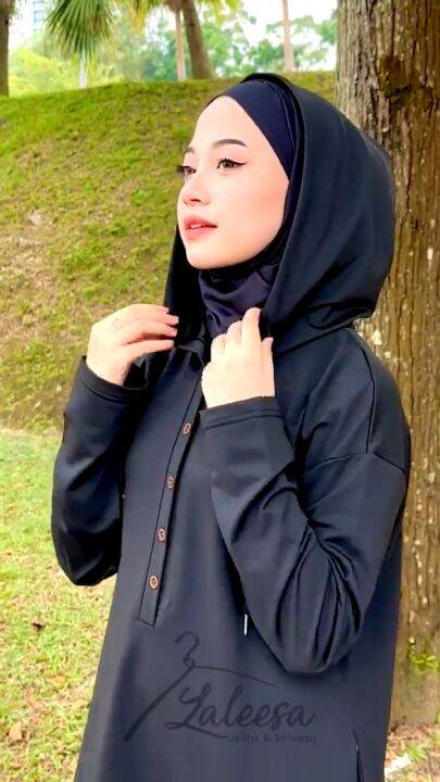 Dress hoodie outlet muslimah