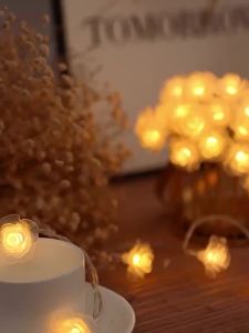 LED Rose Flower Fairy Lights USB or Battery Powered String Lights for Wedding Bedroom Christmas Decor