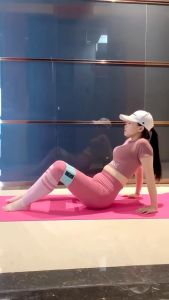 Yoga Pilates Resistance Bands For Legs And Butt Fabric Exercise Loop Bands Rehab Fitness Home
