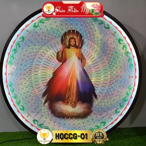 Hào Quang Cơ Công Giáo Chúa Giêsu CHÂN THIỆN MỸ Đèn Trang Trí Bàn Thờ Cho Tượng Chúa Tượng Đức Mẹ HQCCG-01