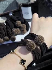High Elasticity Leopard Print Hair Ties for Women Durable Hair Bands Hair Bands Headbands Fashionable Hair Accessories