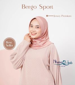 HIJAB BERGO SPORT INSTAN/ KERUDUNG OLAHRAGA