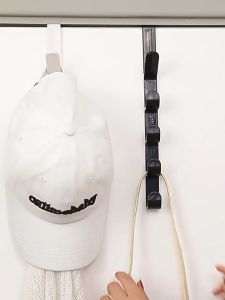 Yo-Fun 5 Layers Over The Door Hanger Hook Clothes Hat Vertical Rack Plastic Organizer