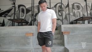 Moral Flat-Man Short-Celana Pendek-Skull Bones-Celana Hitam - Kolor hitam-Moral Flat-MF