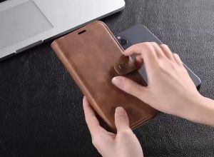 FLIP WALLET LEATHER CASE FOR SAMSUNG GALAXY S23 ULTRA S24 S24 PLUS S24 ULTRA S25 S25+ PLUS S25 ULTRA S23+ S24+ S25+ DG.MING MAGNETIC DETACHABLE 2 IN 1 DESIGN SLIM CASE AND WALLET CASE WITH 3 CARD SLOTS IP-253