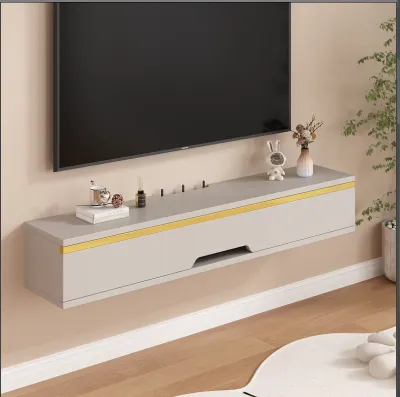 Solid Wood Wall-mounted TV Cabinet