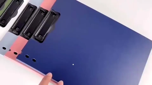 1 PC A4 Document Folder File Folder Clip Board Horizontal Double Clip Student Office School Supplies