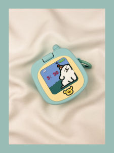 Silicone Flip Cover Dog Line Mobile Phone Case Compatible with Huawei Freebuds4e Pro4 Wireless Earphone Protective Shell