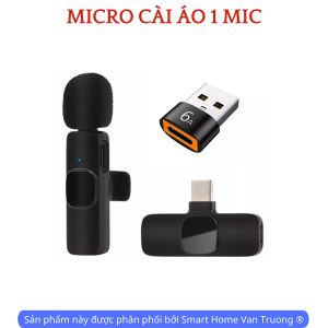Micro không dây cho máy tính PC Laptop cổng usb A cắm vào là sử dụng không cần cài driver