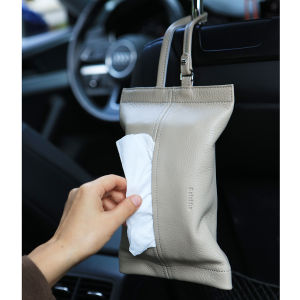 Creative Car Use Hanging Paper Towel Box Storage Bag Rectangular Fabric Tissue Box Decorative Home Desktop Organizer