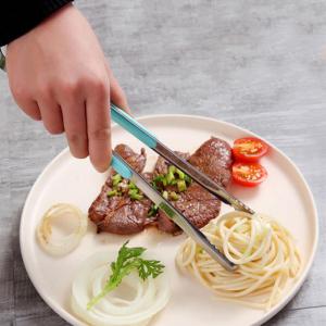 25CM Stainless Steel Barbecue Tongs Non-Stick Grill Clip BBQ Meat Salad Food Tongs Toast Bread Clamp Kitchen Tool
