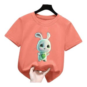 kaos anak gambar kelinci lucu usia 2 sampai 10 tahun