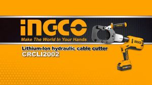 Cordless Hydraulic Cable Cutter 20V INGCO CRCLI2002: Mesin Potong Kabel Baterai Hidrolik Cutting P20S