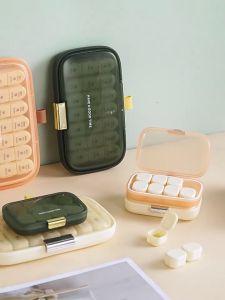 【D278】Kotak Pill Kreatif Creative Portable Pill Sealed Box Removable Inner Pill Finishing Boxes Travel Medicine Storage Box