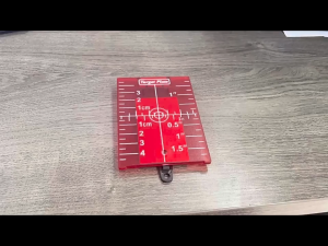 Magnetic Floor Target Card Plate with Bracket Inch Metric Scale Laser Level Tool