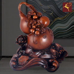 กระปุกออมสินน้ำเต้านำโชคลาภของตั้งโชว์ไอเดียสร้างสรรค์ของตกแต่งบ้านห้องนั่งเล่นสไตล์จีนของตกแต่งตู้ไวน์ของขวัญสำหรับขึ้นบ้านใหม่