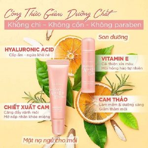 Son Dưỡng Môi Senka Mặt Nạ Ngủ Ủ Môi Senka Cấp Ẩm Ngừa Khô Nẻ Môi Senka Perfect Aqua Lip Essence 10G