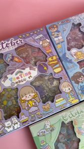 KAWAII STICKER TEA TIME SET ISI 100PCS By Clover Lynn Store Stiker Book  Album Aeshetic Dekorasi Hiasan Buku Leptop Hadiah Ulang Tahun Ultah