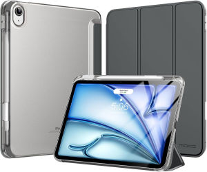 Moko Không Khí Vỏ Ốp ipad 11 Inch Trường Hợp M3/M2 2025/2024 iPad Không Khí 5th/4th Gen 10.9 Inch Trường Hợp 2022/2020 Với hộp đựng bút chì mềm mỏng Bìa Trọng Lượng Nhẹ Trifold Bìa