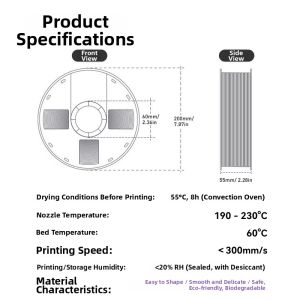 CHG | Colorful Aesthetic Easy to Print Strength Improved Silk-Like PLA 3D Printing Filament
