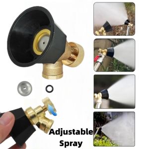 Agricultural Atomization Spray Nozzle Black Swirling Air Vortex High-Pressure Nozzle Adjustable